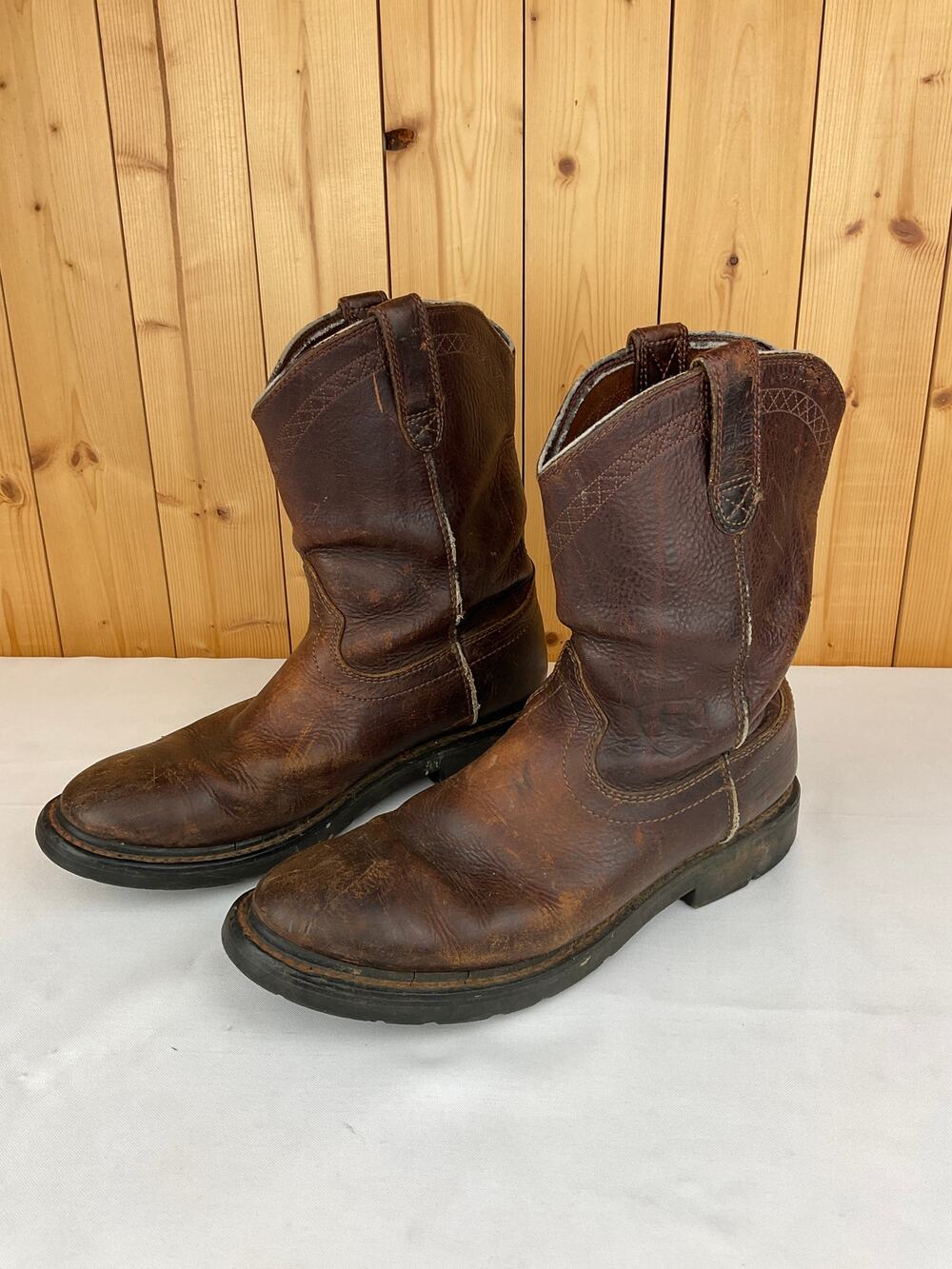 Ariat Men's Groundbreaker Work Boots Distressed Size 10D
